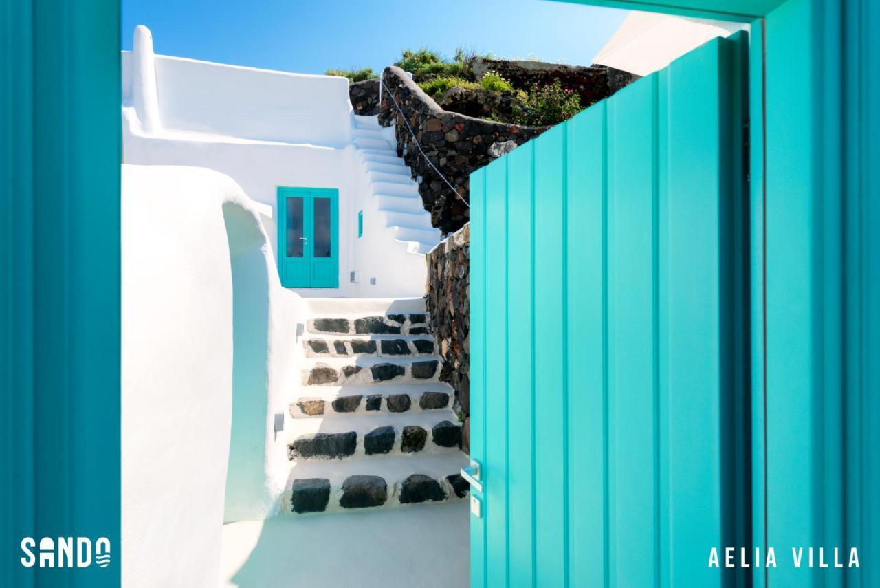 Sando Traditional Cave Villas With Jacuzzi And Sea View Vourvoúlos Eksteriør billede