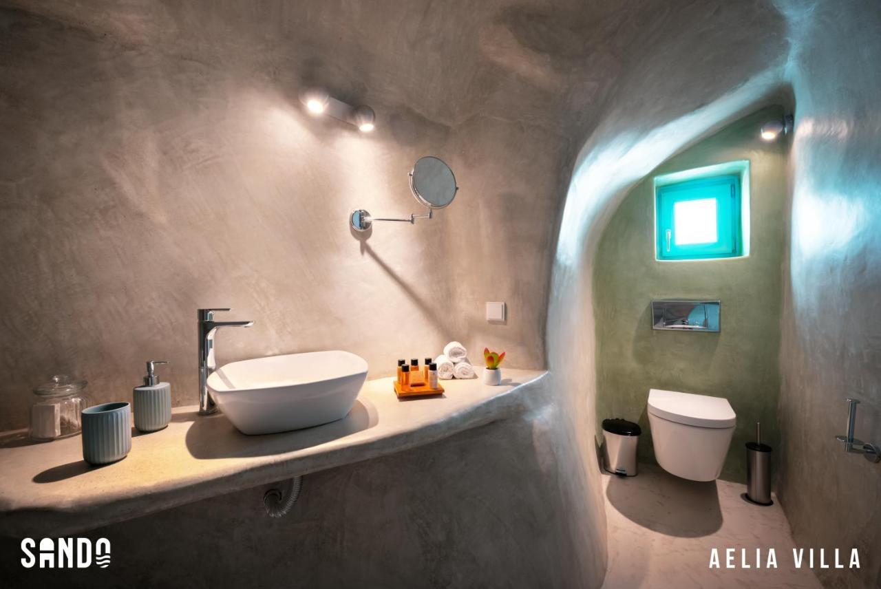 Sando Traditional Cave Villas With Jacuzzi And Sea View Vourvoúlos Eksteriør billede