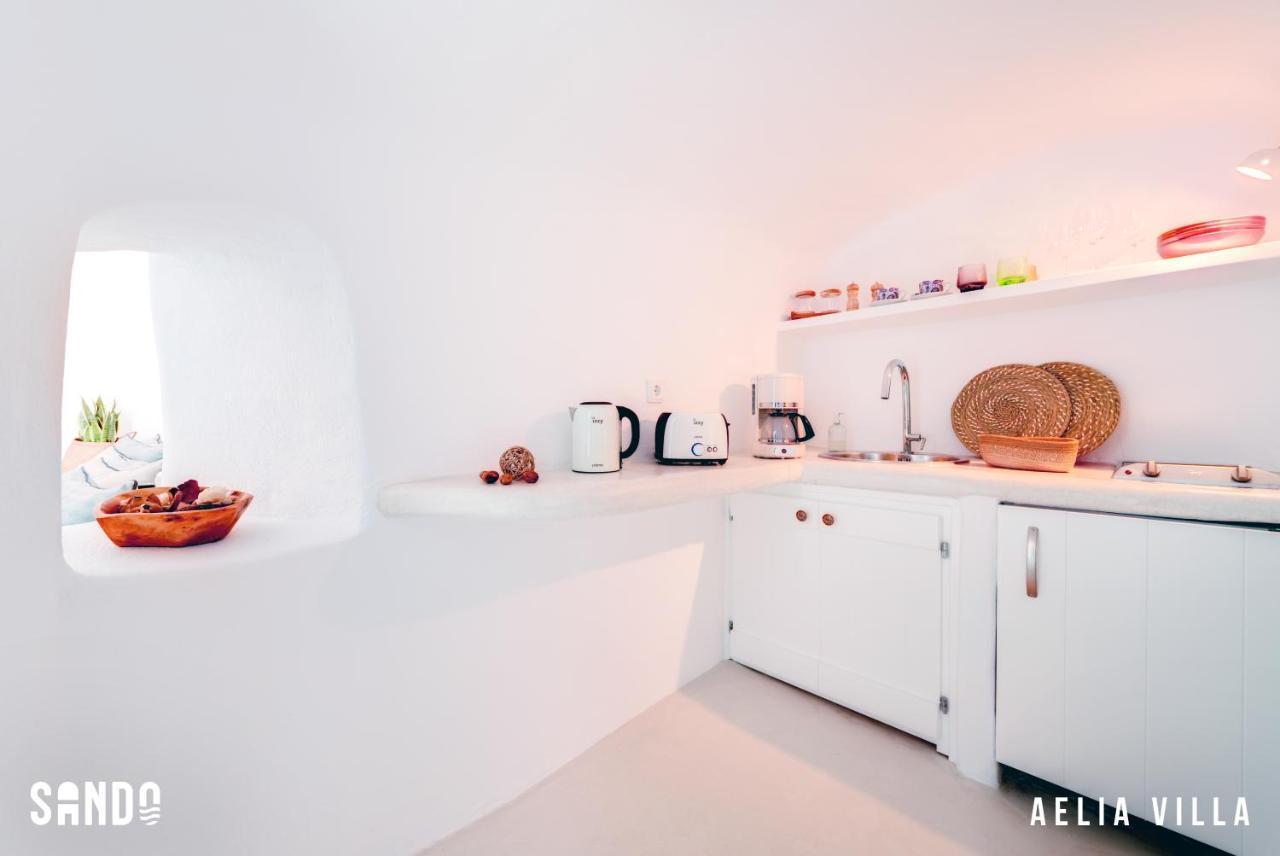Sando Traditional Cave Villas With Jacuzzi And Sea View Vourvoúlos Eksteriør billede
