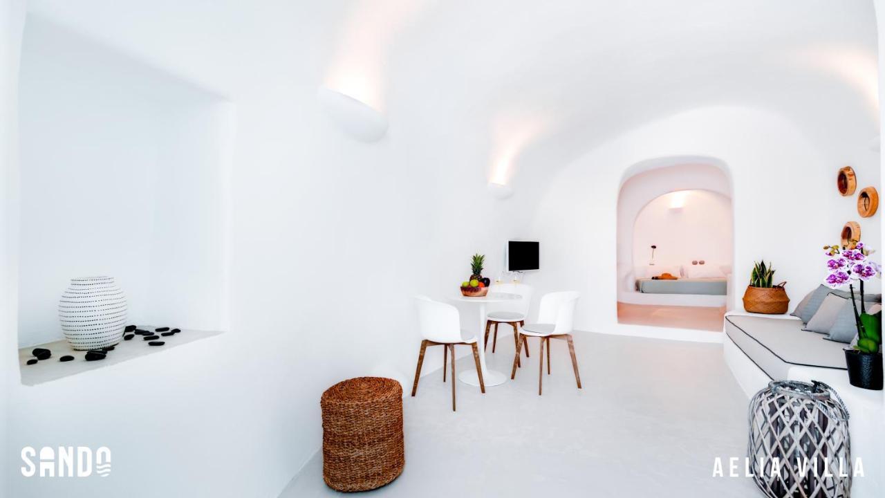 Sando Traditional Cave Villas With Jacuzzi And Sea View Vourvoúlos Eksteriør billede