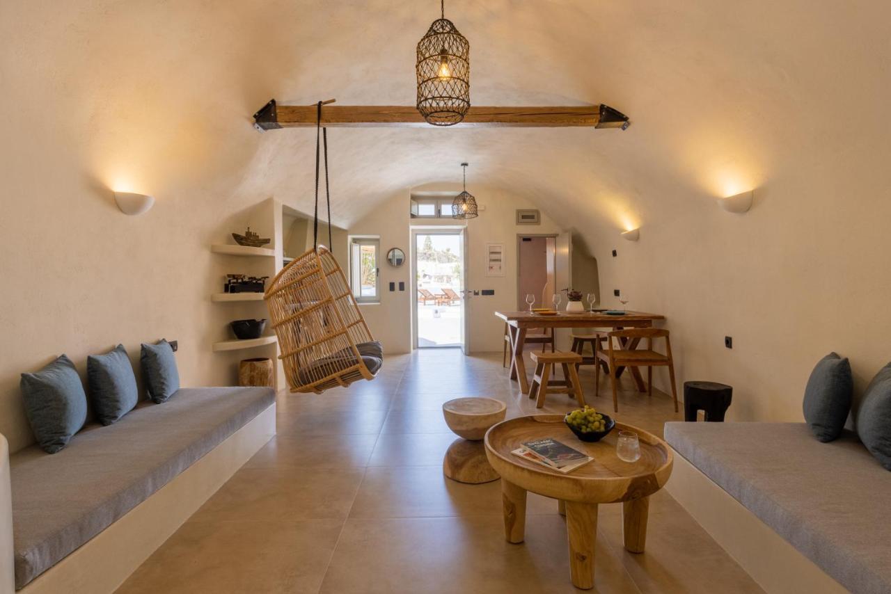 Sando Traditional Cave Villas With Jacuzzi And Sea View Vourvoúlos Eksteriør billede